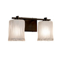 Bathroom Fixtures Two Lights by Justice Designs ( 102 | GLA-8442-26-WTFR-DBRZ Veneto Luce ) 