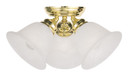 Semi-Flush Mts. Glass Down by Livex Lighting ( 107 | 1358-02 Essex ) 