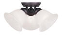 Semi-Flush Mts. Glass Down by Livex Lighting ( 107 | 1358-07 Essex ) 