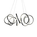Mid. Chandeliers Glass Down by Kuzco Lighting ( 347 | CH93834-BK Synergy ) 