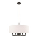 Mid. Chandeliers Drum Shade by Livex Lighting ( 107 | 42605-92 Monroe ) 