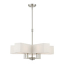 Mid. Chandeliers Drum Shade by Livex Lighting ( 107 | 42665-91 Rubix ) 