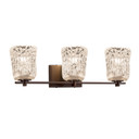 Bathroom Fixtures Three Lights by Justice Designs ( 102 | GLA-8443-16-CLRT-DBRZ Veneto Luce ) 