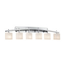 Bathroom Fixtures Five+Lights by Justice Designs ( 102 | FSN-8596-30-OPAL-CROM Fusion ) 
