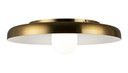Flush Mounts Metal Shade by Matteo Lighting ( 423 | X34421AGOP Creston ) 