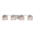 Bathroom Fixtures Four Lights by Justice Designs ( 102 | FSN-8444-30-SEED-CROM-LED4-2800 Fusion ) 