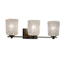 Bathroom Fixtures Three Lights by Justice Designs ( 102 | GLA-8443-26-CLRT-DBRZ Veneto Luce ) 