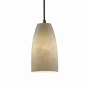Mini Pendants Glass Down by Justice Designs ( 102 | CLD-8816-28-DBRZ-LED1-700 Clouds ) 