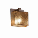 Sconces Single Glass by Justice Designs ( 102 | FSN-8931-55-MROR-DBRZ Fusion ) 