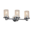 Bathroom Fixtures Three Lights by Justice Designs ( 102 | FSN-8513-10-SEED-CROM Fusion ) 