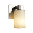 Sconces Single Glass by Justice Designs ( 102 | CLD-8921-10-NCKL-LED1-700 Clouds ) 