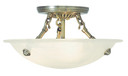 Semi-Flush Mts. Bowl Style by Livex Lighting ( 107 | 4272-01 Oasis ) 