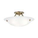 Semi-Flush Mts. Bowl Style by Livex Lighting ( 107 | 4273-01 Oasis ) 