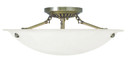 Semi-Flush Mts. Bowl Style by Livex Lighting ( 107 | 4274-01 Oasis ) 