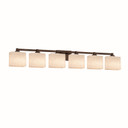 Bathroom Fixtures Five+Lights by Justice Designs ( 102 | CLD-8436-55-DBRZ Clouds ) 
