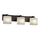 Bathroom Fixtures Three Lights by Justice Designs ( 102 | CLD-8923-30-DBRZ Clouds ) 