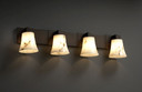 Bathroom Fixtures Four Lights by Justice Designs ( 102 | FAL-8924-20-DBRZ LumenAria ) 