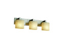 Bathroom Fixtures Three Lights by Justice Designs ( 102 | CLD-8923-30-NCKL Clouds ) 