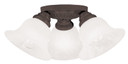 Semi-Flush Mts. Glass Down by Livex Lighting ( 107 | 1529-07 Edgemont ) 