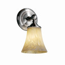 Sconces Single Glass by Justice Designs ( 102 | FSN-8521-20-OPAL-NCKL-LED1-700 Fusion ) 