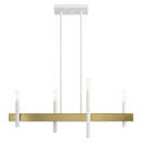 Linear/Island 4 Light + by Livex Lighting ( 107 | 49334-03 Denmark ) 