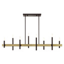 Linear/Island 4 Light + by Livex Lighting ( 107 | 49338-07 Denmark ) 