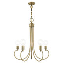 Mid. Chandeliers Candle by Livex Lighting ( 107 | 42925-01 Bari ) 