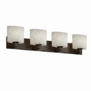 Bathroom Fixtures Four Lights by Justice Designs ( 102 | CLD-8924-30-DBRZ-LED4-2800 Clouds ) 