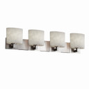 Bathroom Fixtures Four Lights by Justice Designs ( 102 | CLD-8924-30-NCKL-LED4-2800 Clouds ) 
