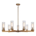 Mid. Chandeliers Glass Up by Matteo Lighting ( 423 | C32109AG Weaver ) 