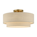 Semi-Flush Mts. Drum Shade by Livex Lighting ( 107 | 58898-48 Bellingham ) 