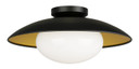 Flush Mounts Metal Shade by Matteo Lighting ( 423 | M13121BKOP Hatley ) 