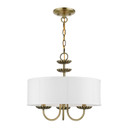 Mini Chandeliers Drum Shade by Livex Lighting ( 107 | 42983-01 Brookdale ) 