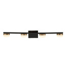 Bathroom Fixtures Four Lights by Justice Designs ( 102 | FSN-8994-OPAL-MBBR Fusion ) 