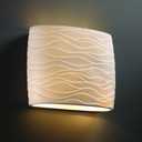 Sconces Pocket by Justice Designs ( 102 | PNA-8855-WAVE-LED2-2000 Porcelina ) 