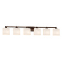Bathroom Fixtures Five+Lights by Justice Designs ( 102 | FSN-8436-30-OPAL-DBRZ Fusion ) 