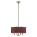 Mini Chandeliers Drum Shade by Livex Lighting ( 107 | 60414-91 Park Ridge ) 