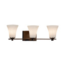 Bathroom Fixtures Three Lights by Justice Designs ( 102 | CLD-8443-20-DBRZ-LED3-2100 Clouds ) 