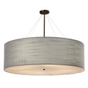 Large Chandeliers Drum Shade by Justice Designs ( 102 | FAB-9597-GRAY-DBRZ Textile ) 
