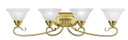 Bathroom Fixtures Four Lights by Livex Lighting ( 107 | 6104-02 Coronado ) 