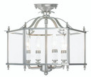 Semi-Flush Mts. Candle by Livex Lighting ( 107 | 4398-91 Livingston ) 