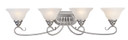 Bathroom Fixtures Four Lights by Livex Lighting ( 107 | 6104-91 Coronado ) 