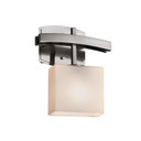 Sconces Single Glass by Justice Designs ( 102 | FSN-8597-55-OPAL-NCKL Fusion ) 