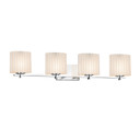 Bathroom Fixtures Four Lights by Justice Designs ( 102 | POR-8444-30-PLET-CROM Limoges ) 