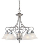 Mid. Chandeliers Glass Down by Livex Lighting ( 107 | 6135-91 Coronado ) 