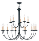 Mid. Chandeliers Candle by Livex Lighting ( 107 | 4460-04 Heritage ) 