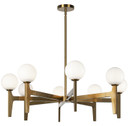 Mid. Chandeliers Glass Up by Matteo Lighting ( 423 | C34908AGOP Scriben ) 