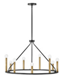 Mid. Chandeliers Candle by Lark ( 531 | 83158BK Lazlo ) 