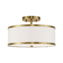 Semi-Flush Mts. Drum Shade by Livex Lighting ( 107 | 62627-01 Park Ridge ) 