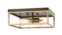 Flush Mounts Cage Style by Matteo Lighting ( 423 | M15542BKAG Clarke ) 